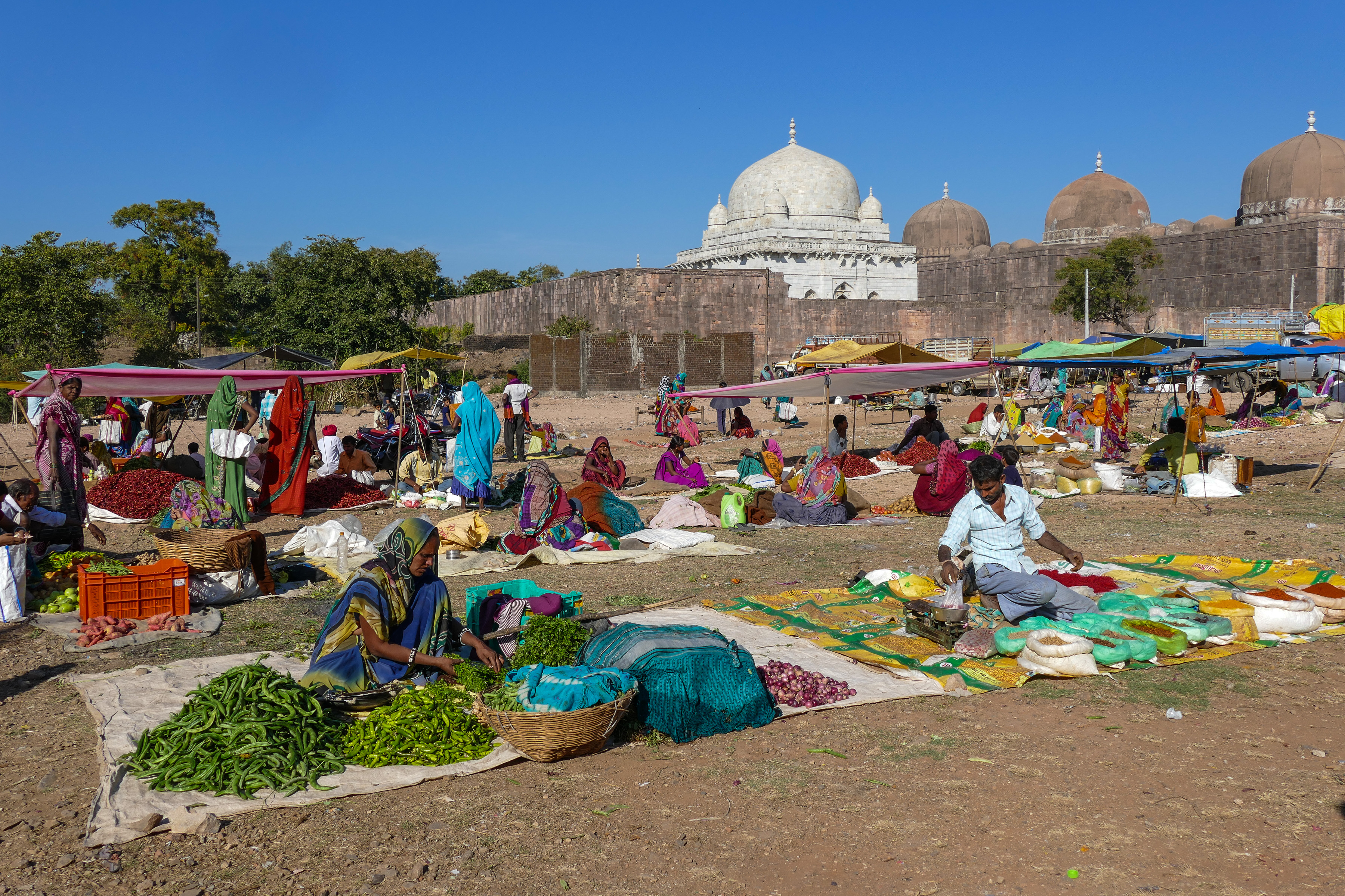 Markttag in Mandu